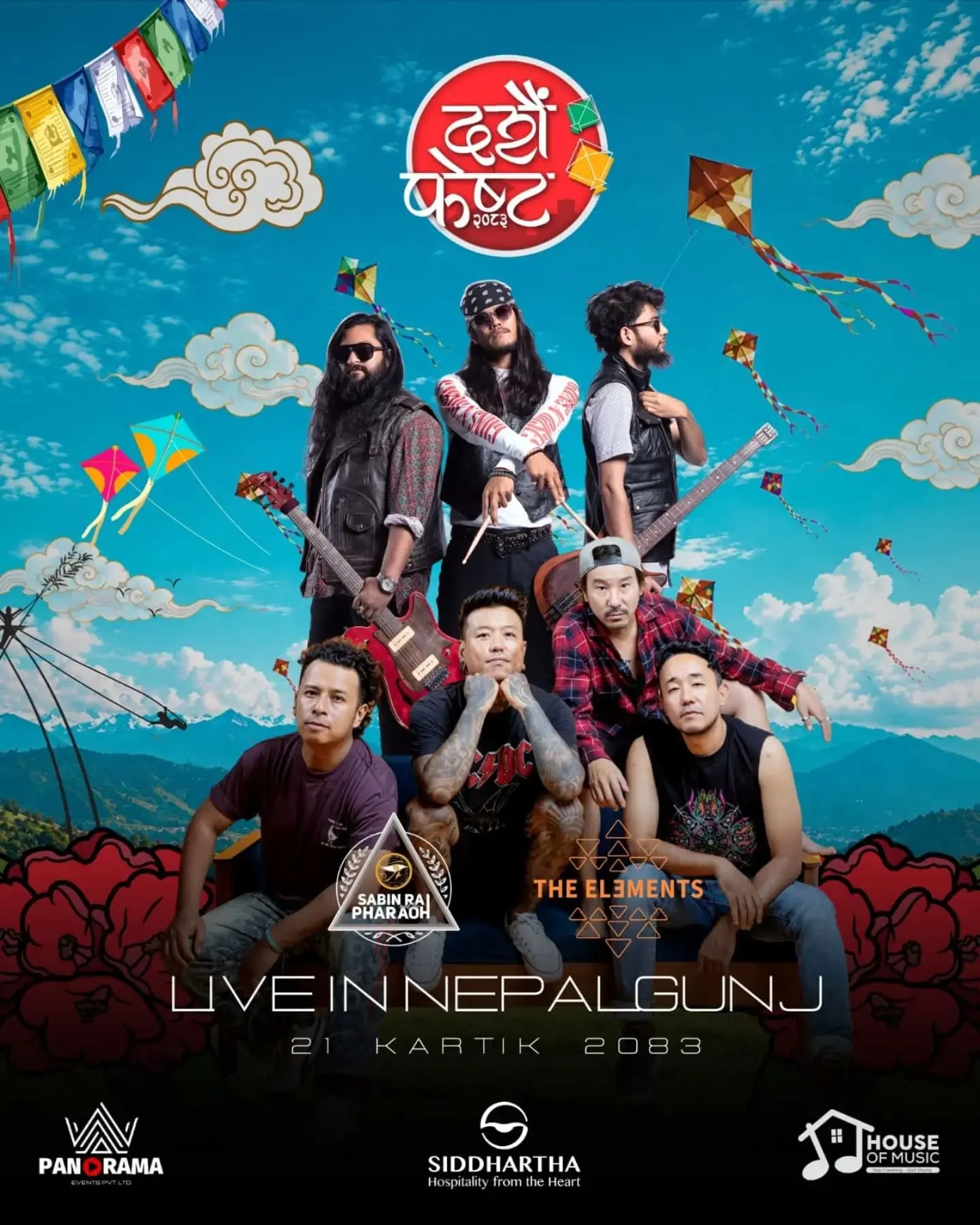 Dashain Fest Season 3: Sabin Rai & The Pharaoh and The Elements — Nepalgunj poster