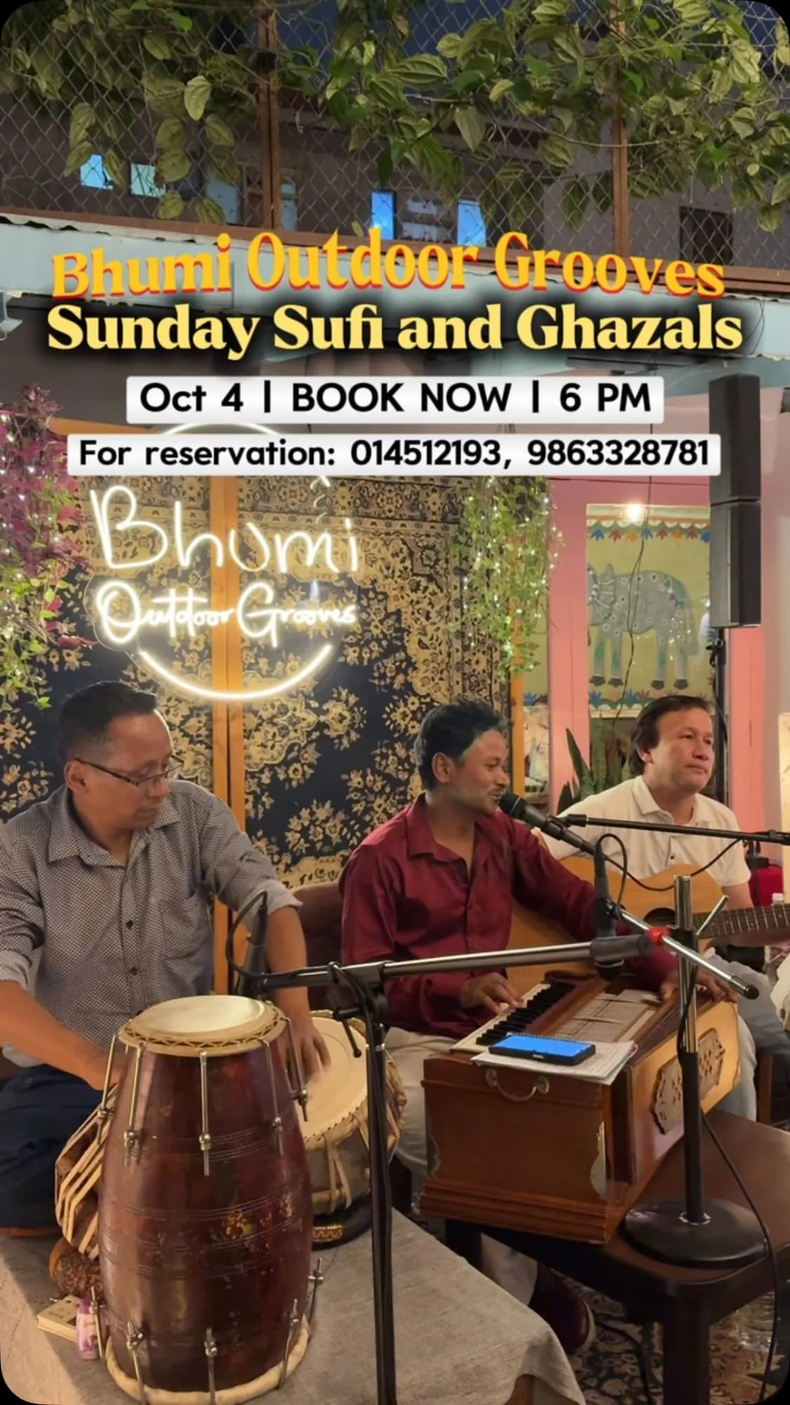 Sunday Sufi & Ghazal Night with Rupak & Friends at Bhumi poster