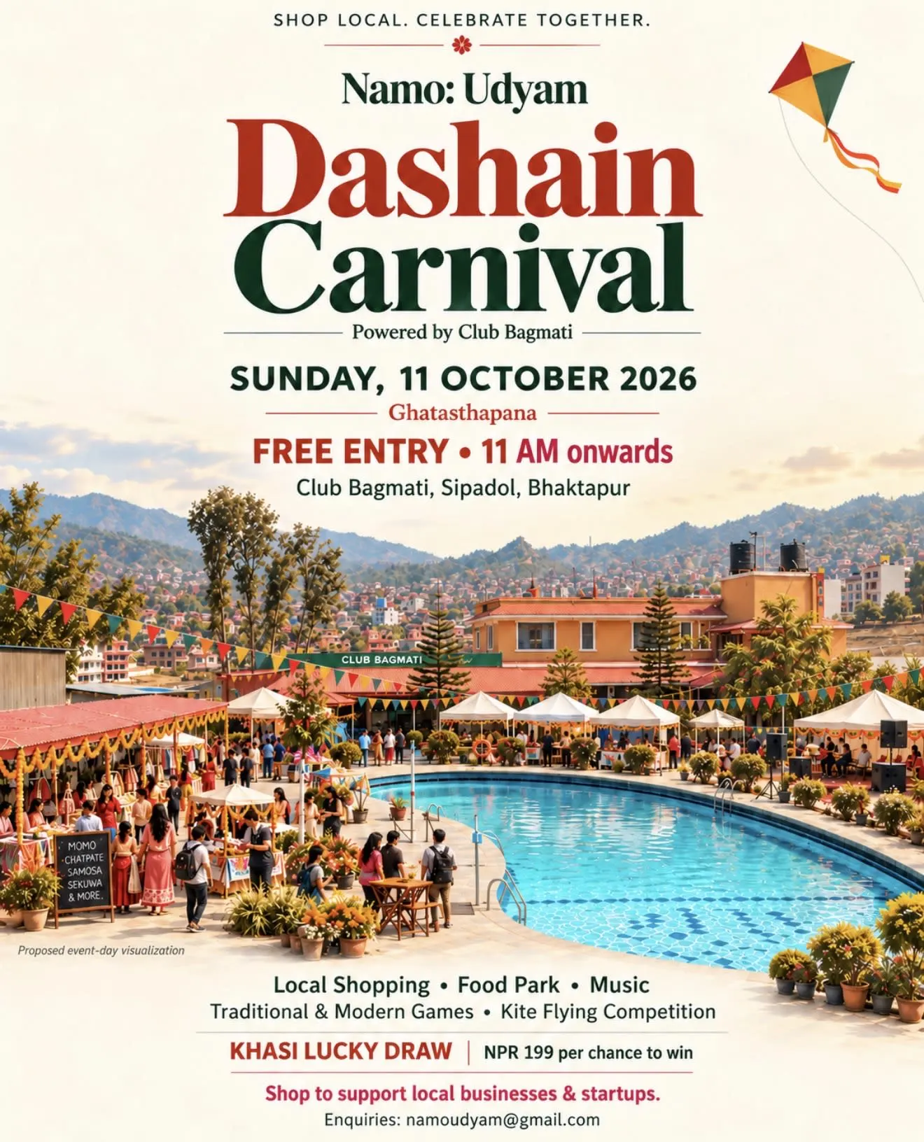 Namo: Udyam Dashain Carnival poster