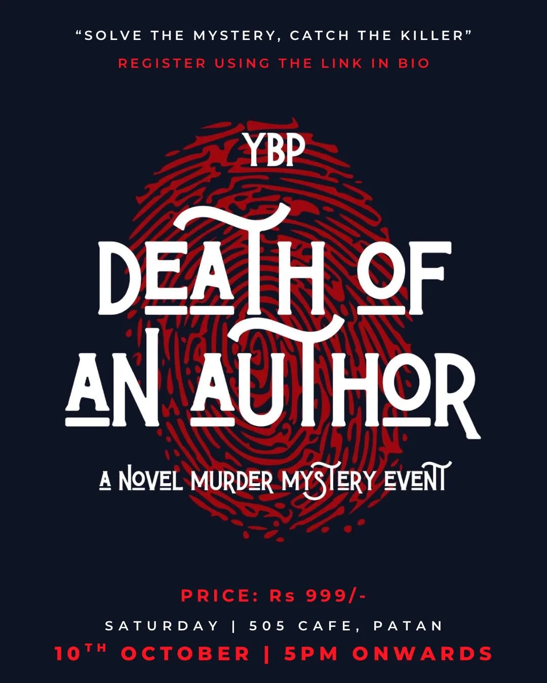 Death of an Author: A Novel Murder Mystery Event poster