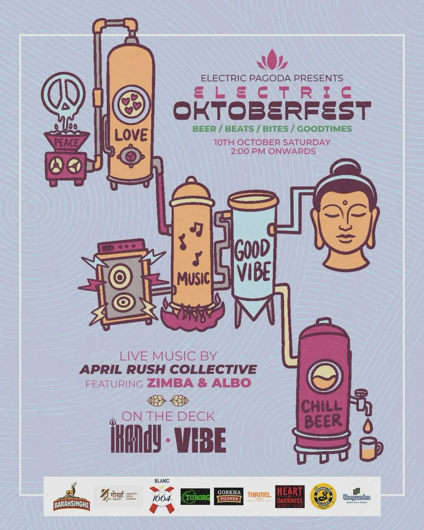 Electric Oktoberfest at Electric Pagoda poster