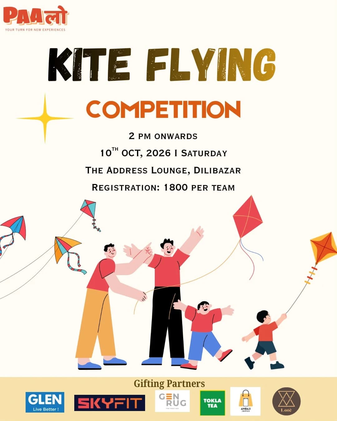 Kite Flying Competition by Paalo at The Address Lounge poster