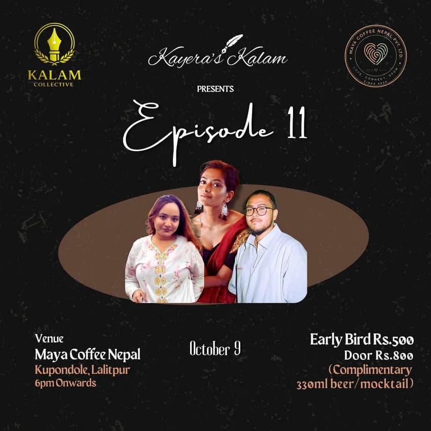 Kayera's Kalam Episode 11: Poetry & Music at Maya Coffee poster
