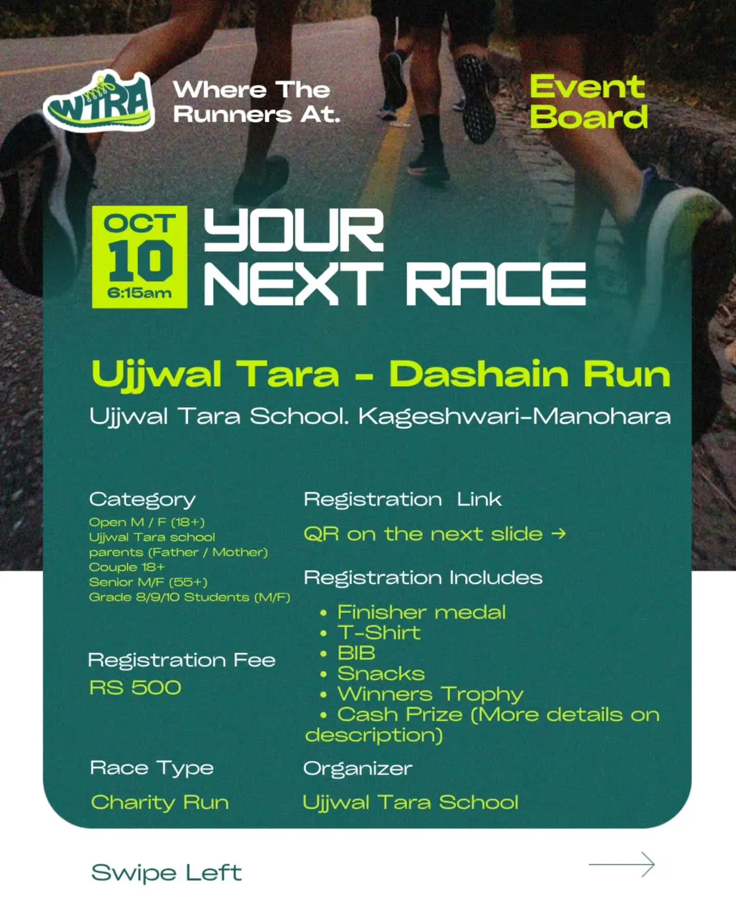 10th Dashain Run for Good Health 2026 (5K) at Ujjwal Tara School poster