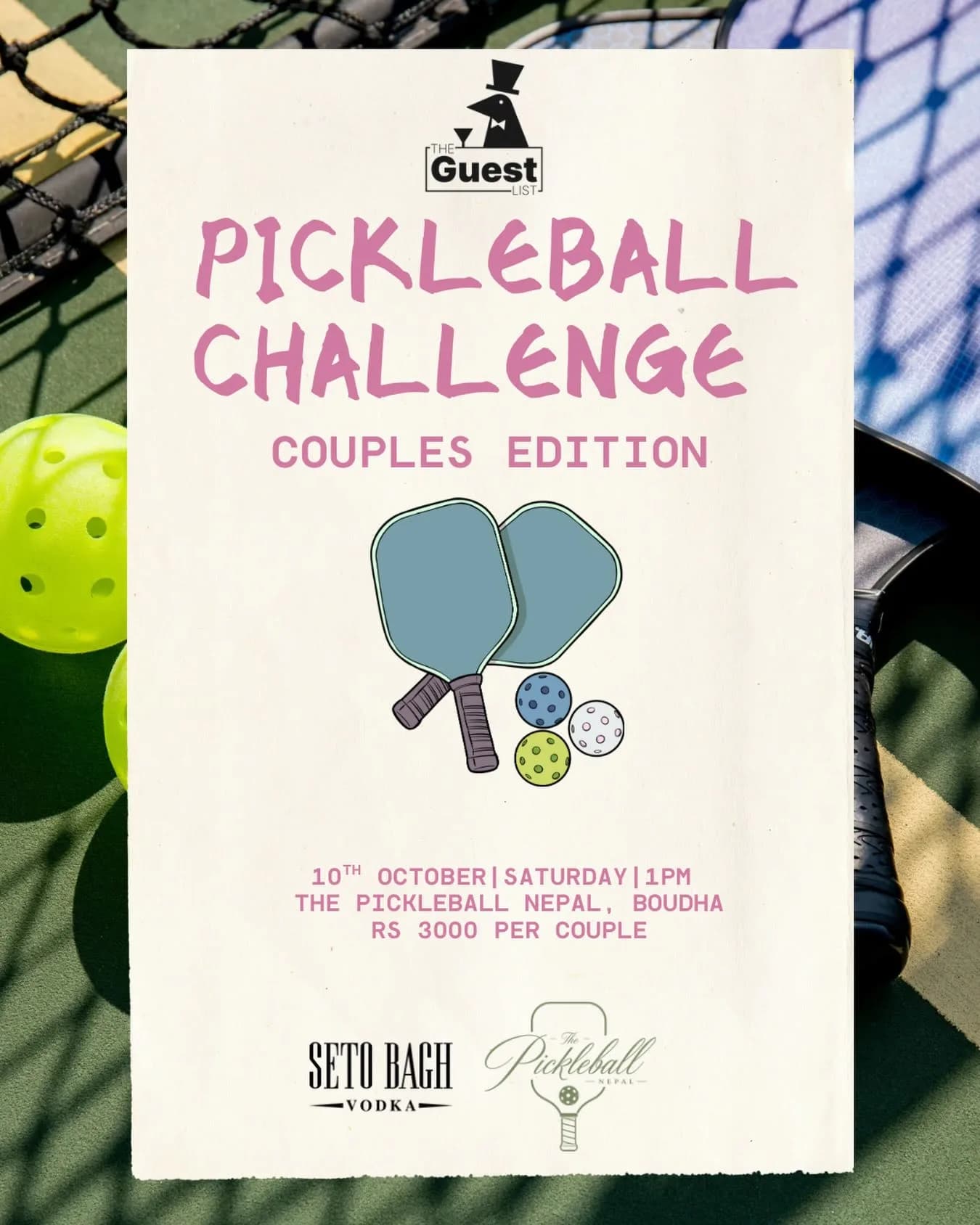 Pickleball Challenge: Couples Edition by The Guest List poster
