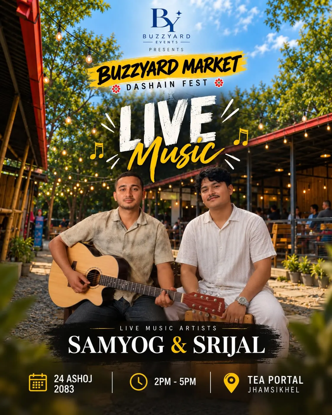 Live Music by Samyog Basnyat (Singer/Artist) at Tea Portal, Jhamsikhel poster