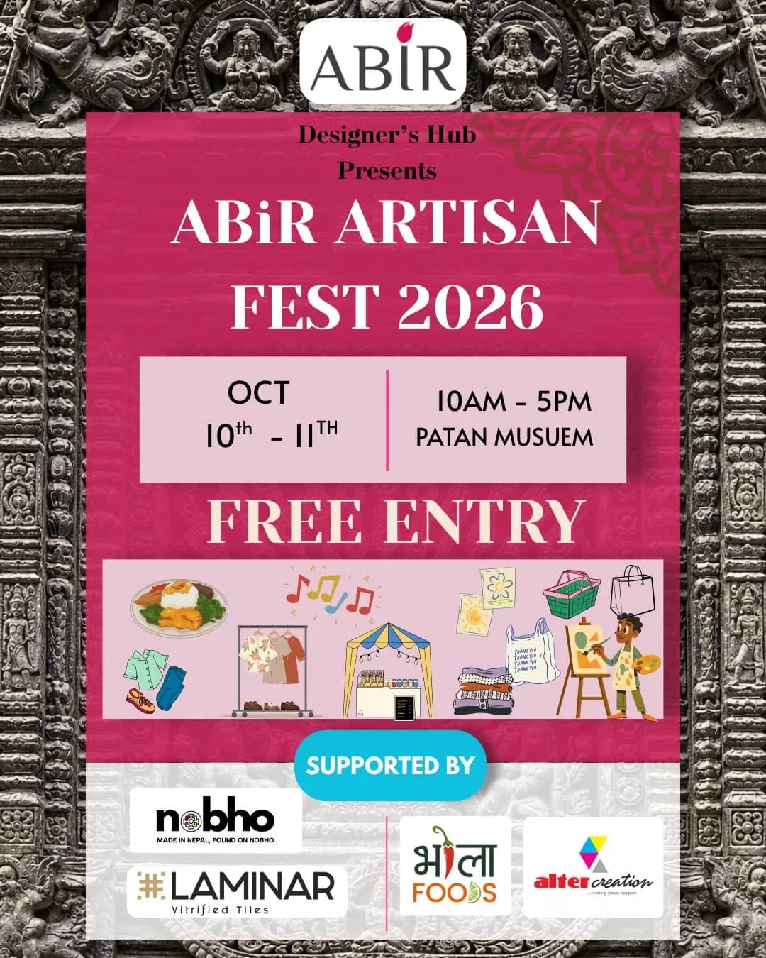 ABiR Artisan Fest 2026 poster