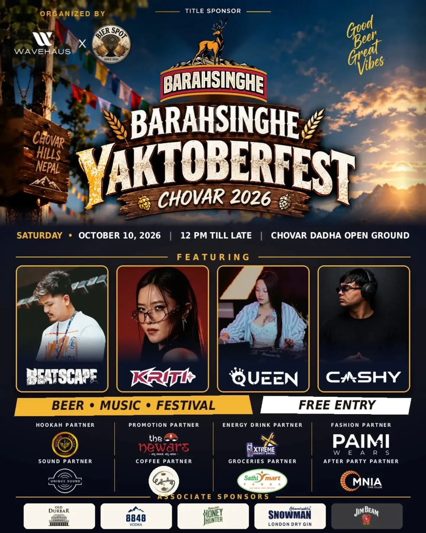 Barahsinghe Yaktoberfest Chovar 2026 poster