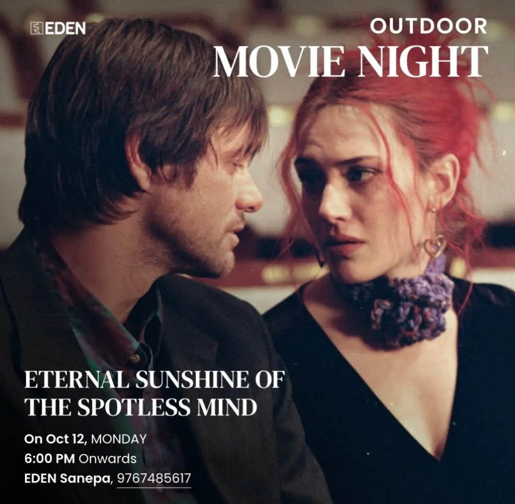 Outdoor Movie Night at EDEN: Eternal Sunshine of the Spotless Mind poster