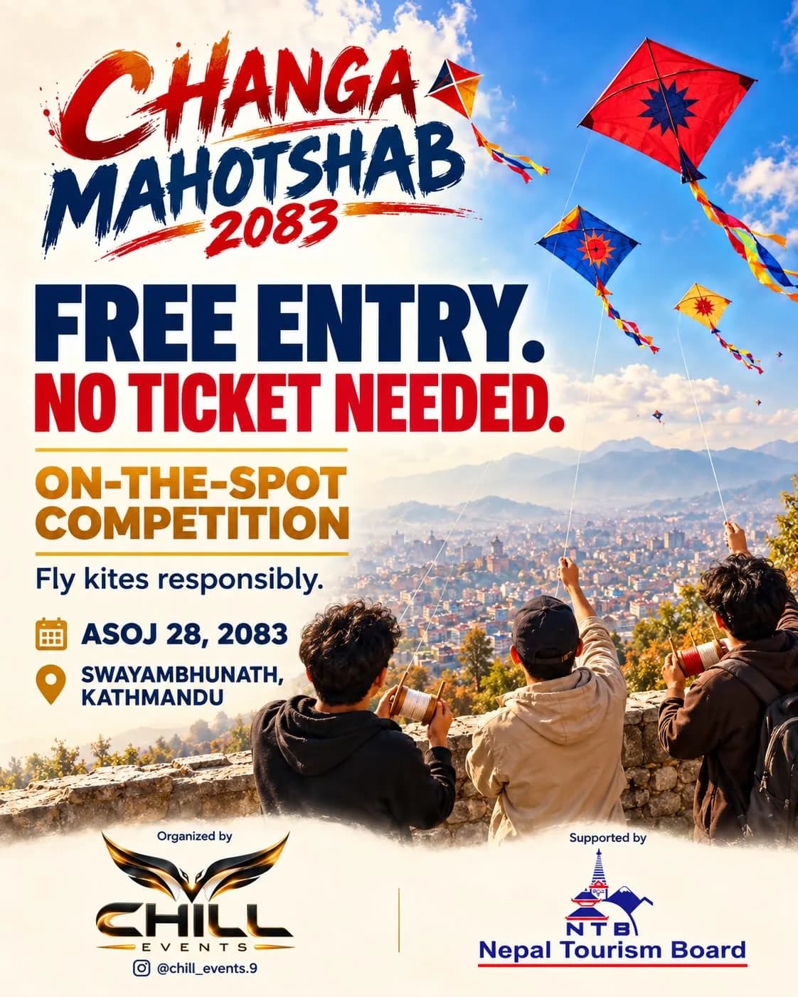 Changa Mahotshab 2083: Kite Day at Swayambhunath poster