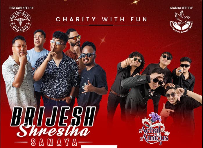 Charity With Fun: Brijesh Shrestha (Samaya) and Achal & The Amicus at Catwalk, Pokhara poster