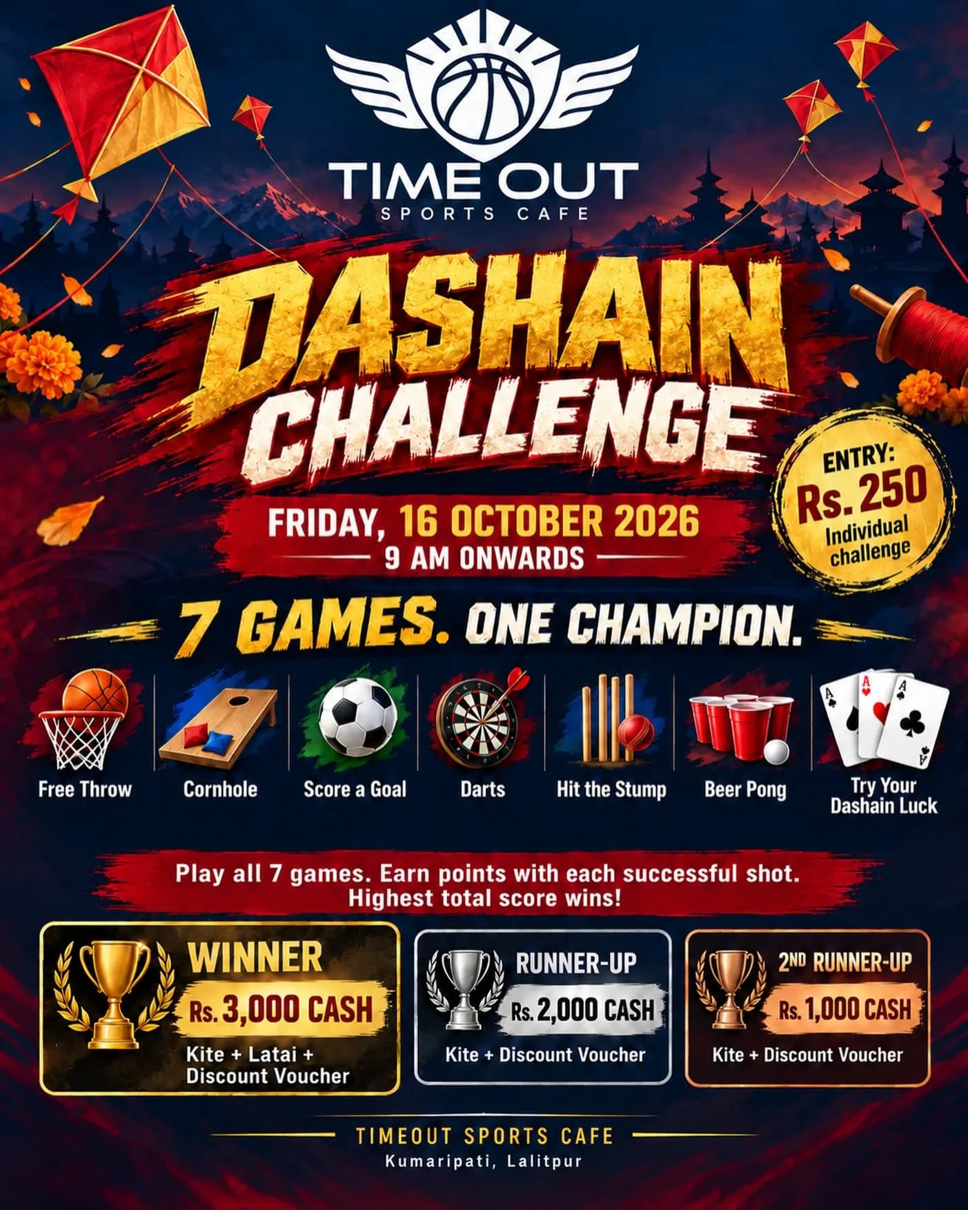 Timeout Dashain Challenge: 7 Games, One Champion poster
