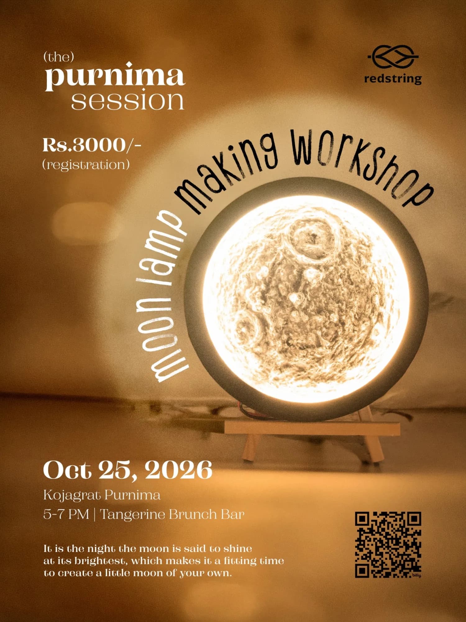 The Purnima Session: Moon Lamp Making Workshop poster