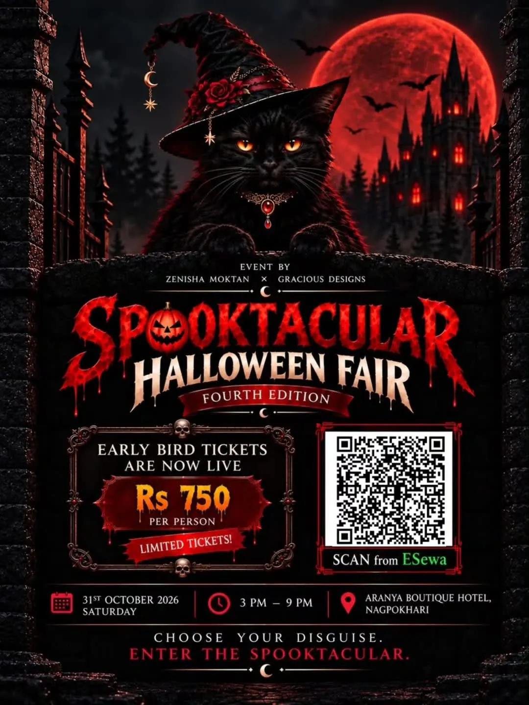 Spooktacular Halloween Fair (4th Edition) at Aranya Boutique Hotel poster