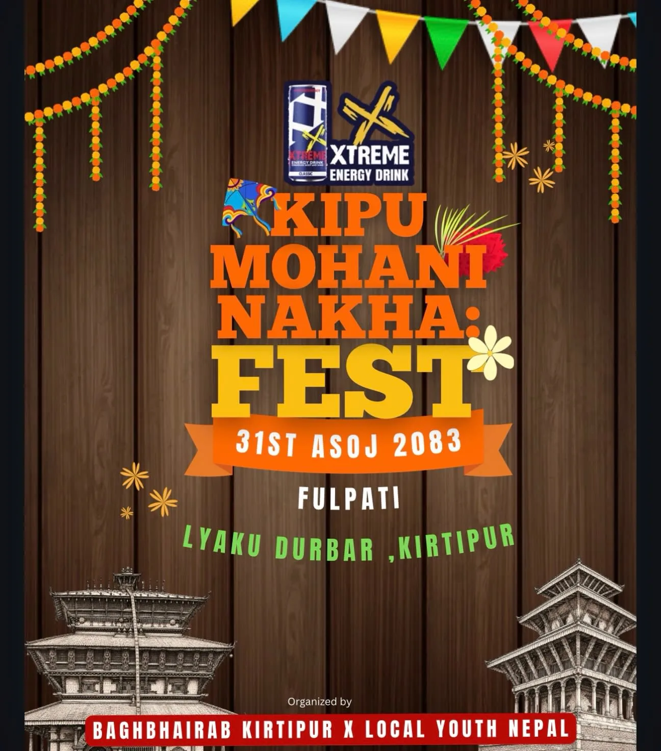 Kipu Mohani Nakha Fest 2083: Fulpati Special at Lyakhu Durbar, Kirtipur poster