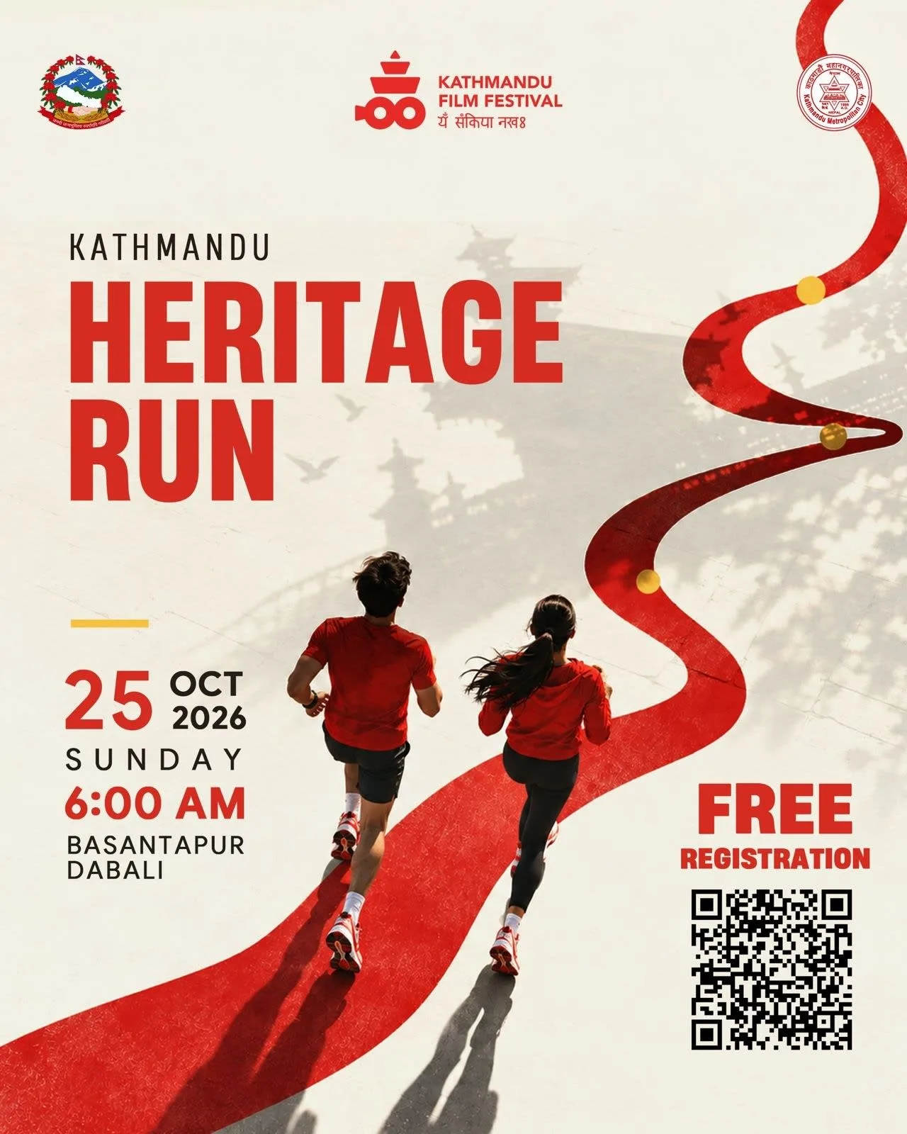 Kathmandu Heritage Run 2026 poster