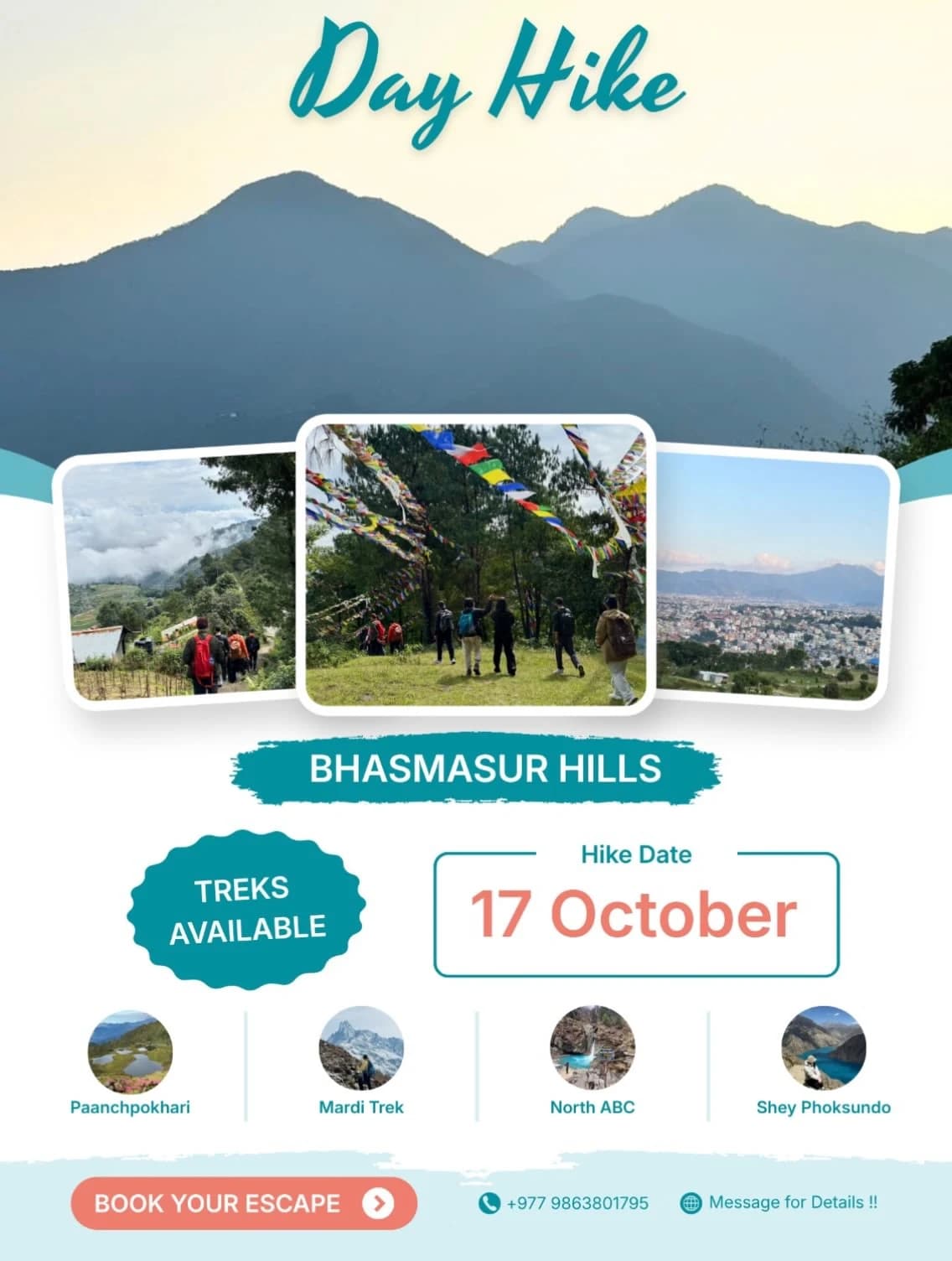 Bhasmasur Hill Day Hike with Yo Saturday Kata poster
