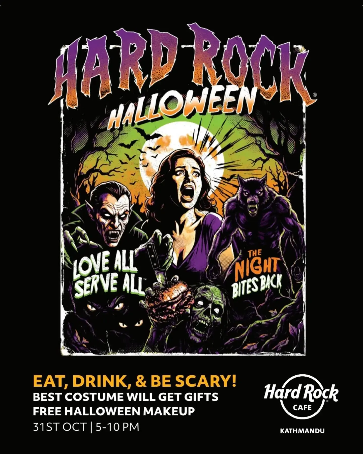 Hard Rock Halloween at Hard Rock Cafe Kathmandu poster