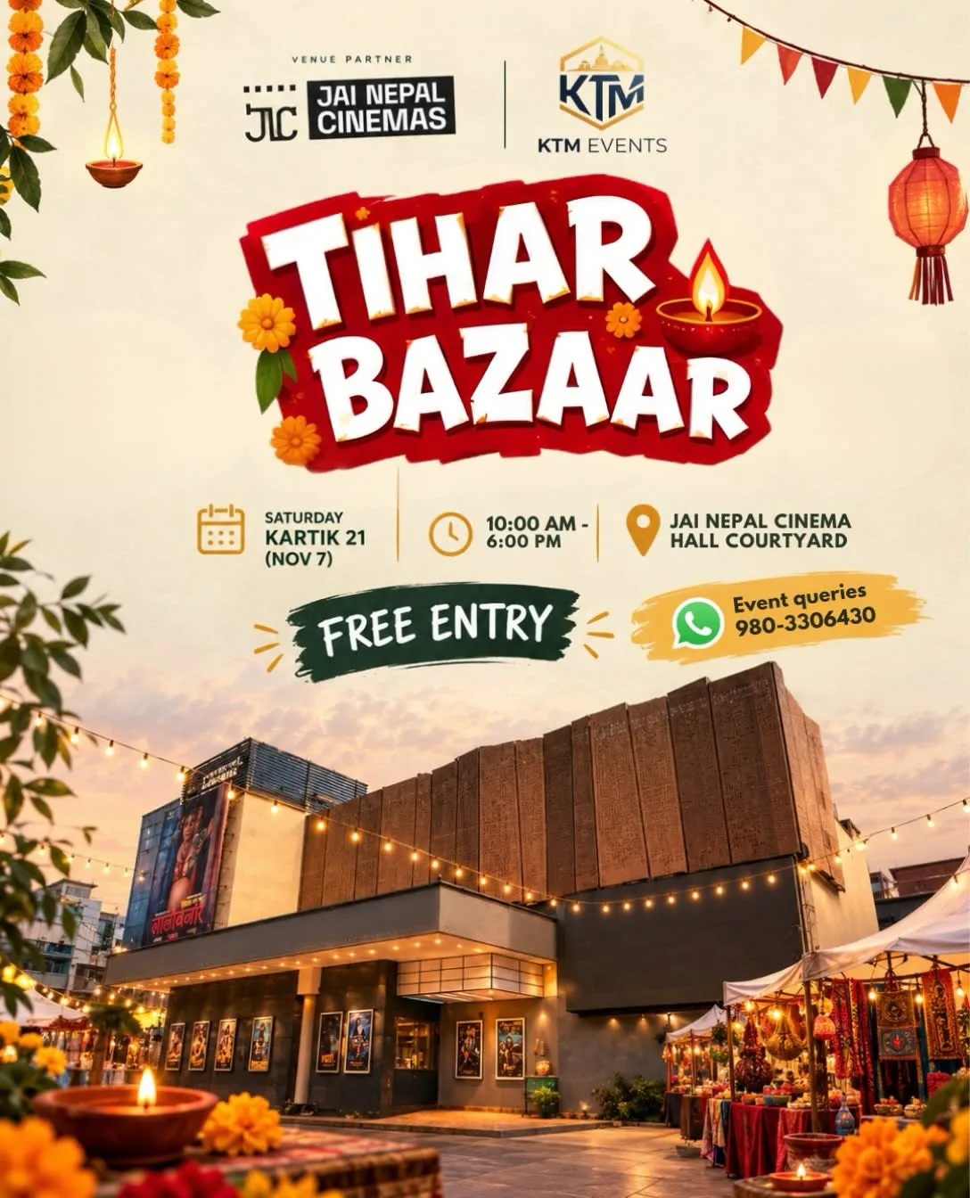 Tihar Bazaar at Jai Nepal Cinema Hall Courtyard poster