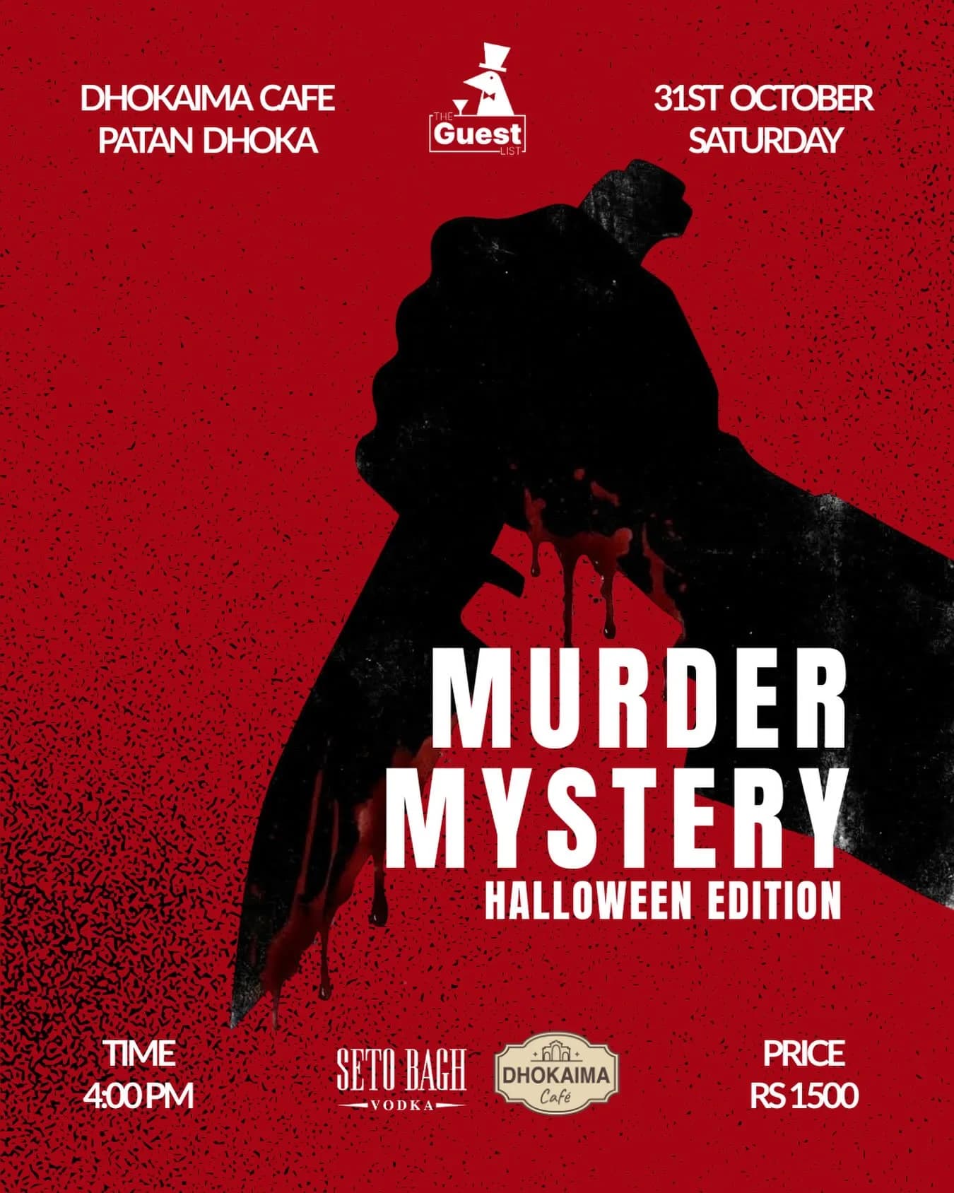Murder Mystery: Halloween Edition by The Guest List poster