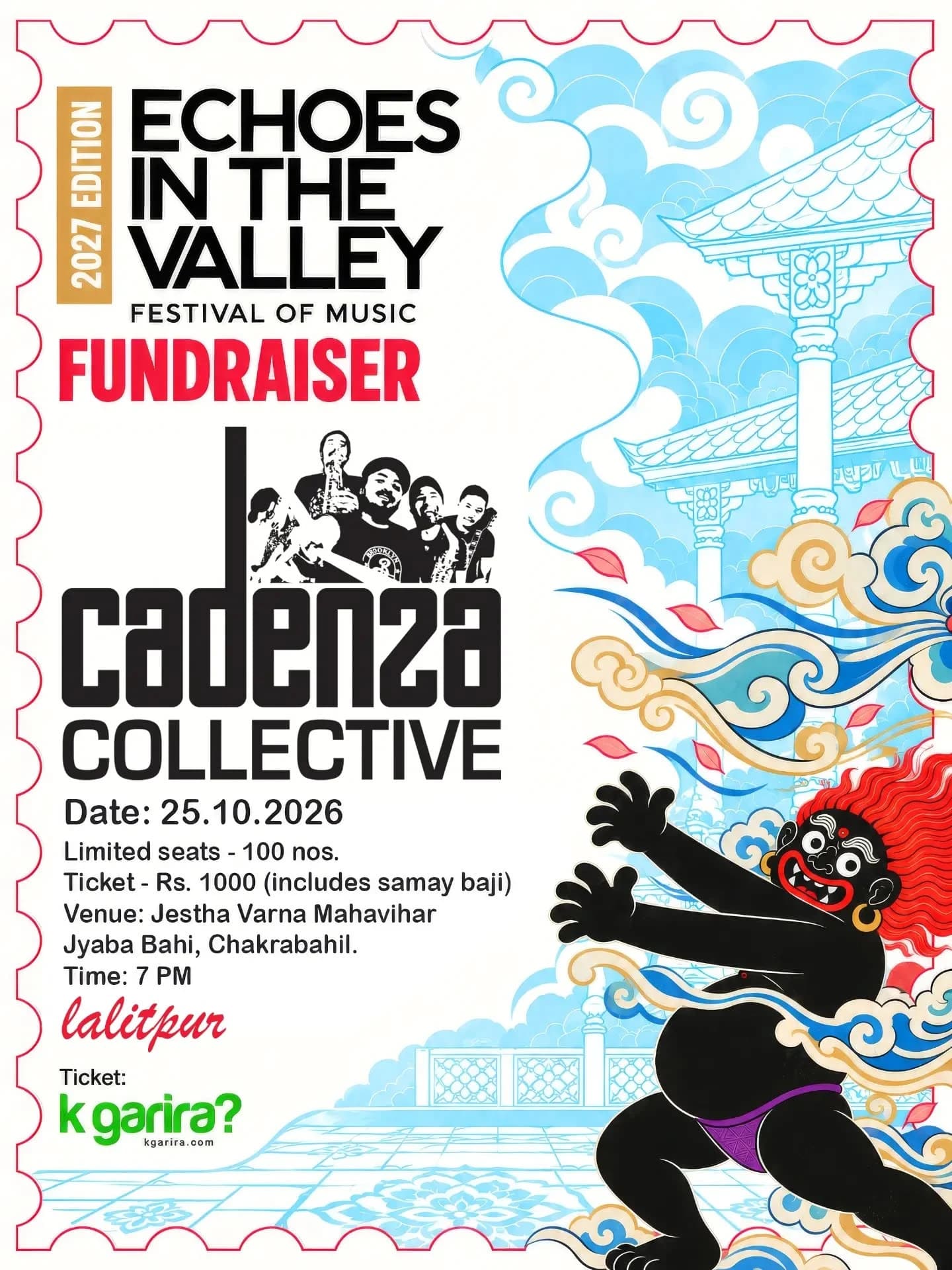 Fundraiser for Echoes In The Valley, 2027 Edition poster