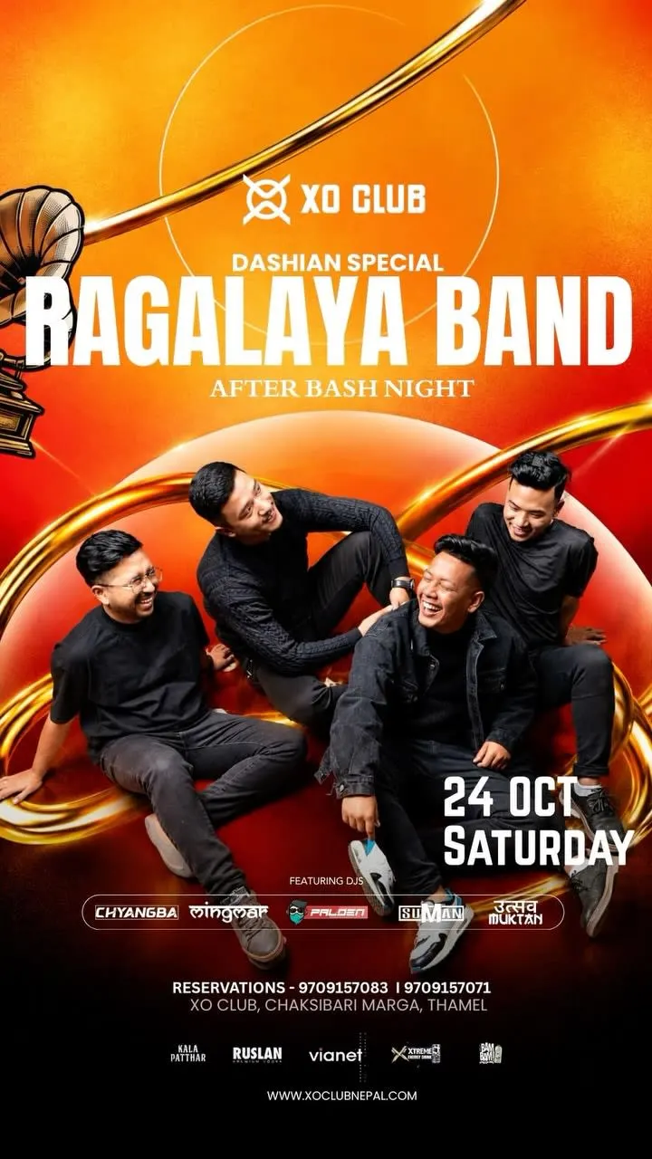 Ragalaya Band Live at XO Club: Dashain After Bash Night poster