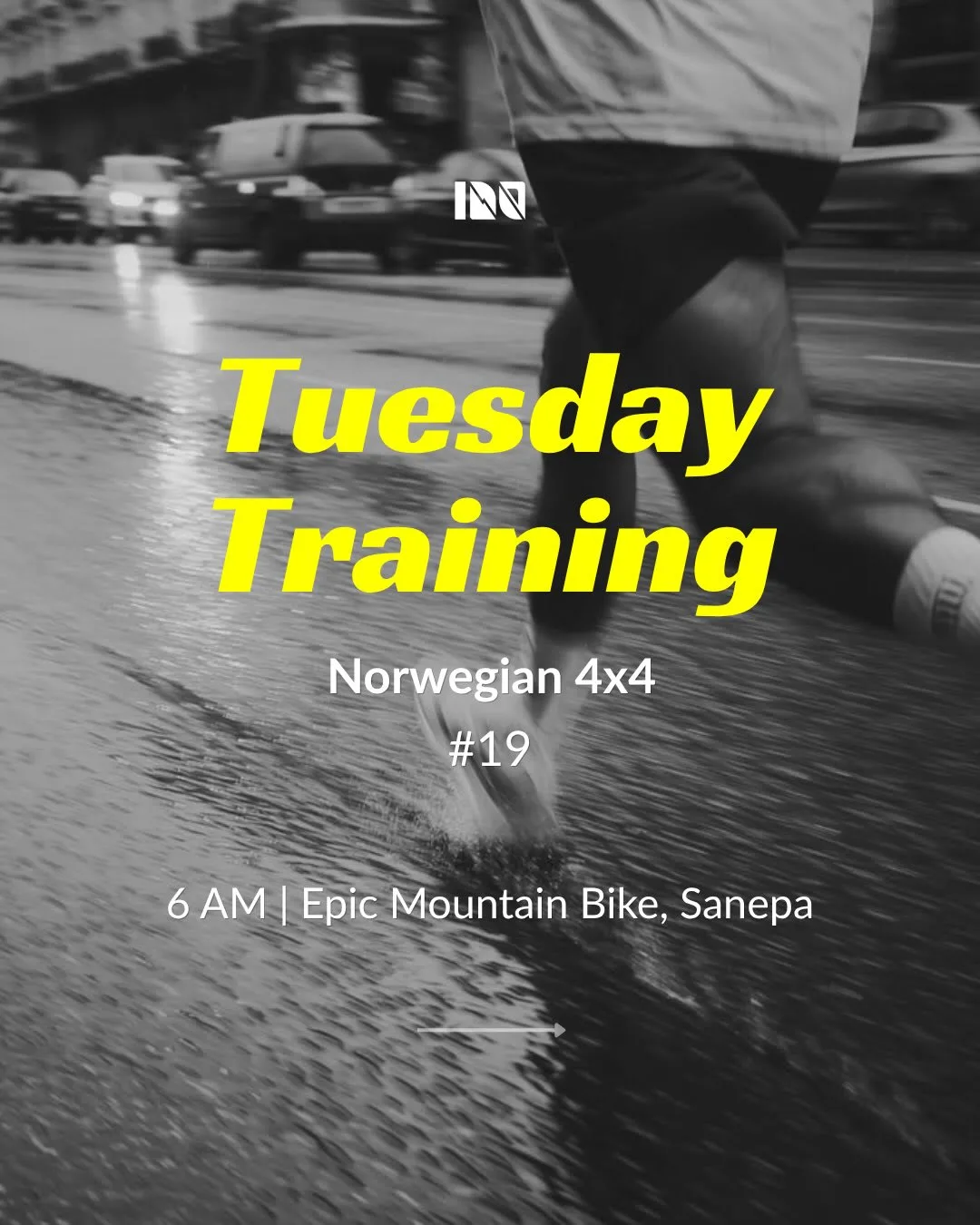 Tuesday Training by RT100 Run Club: Norwegian 4x4 poster