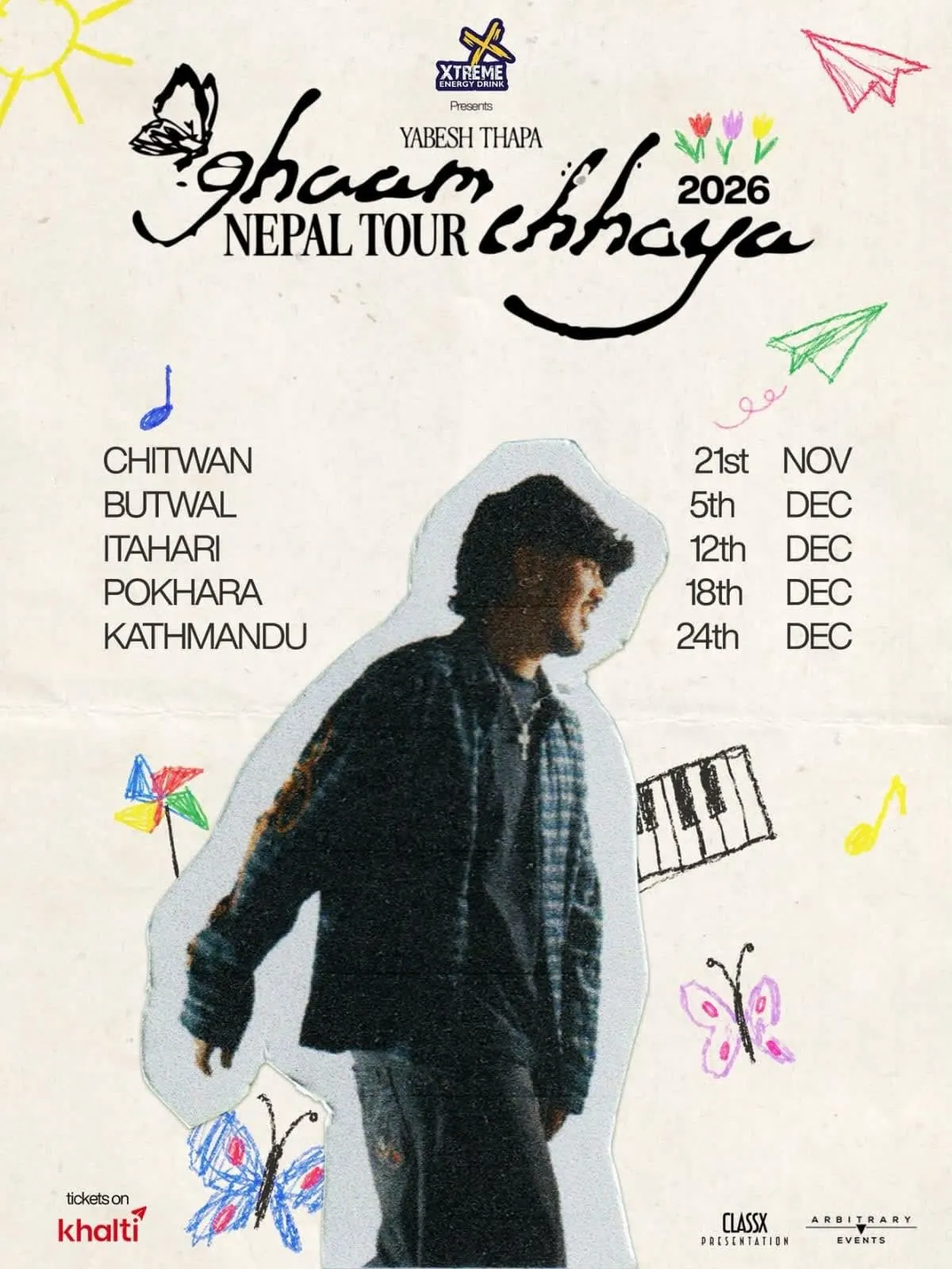 Yabesh Thapa: Ghaam Chhaya Nepal Tour 2026, Kathmandu poster