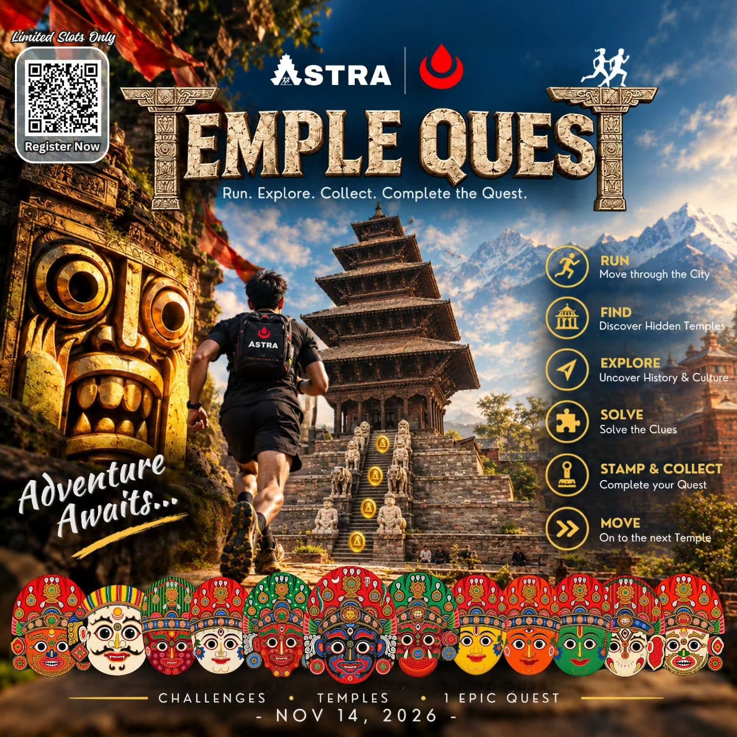 ASTRA Temple Quest 2083: Bhaktapur Run and Treasure Hunt poster