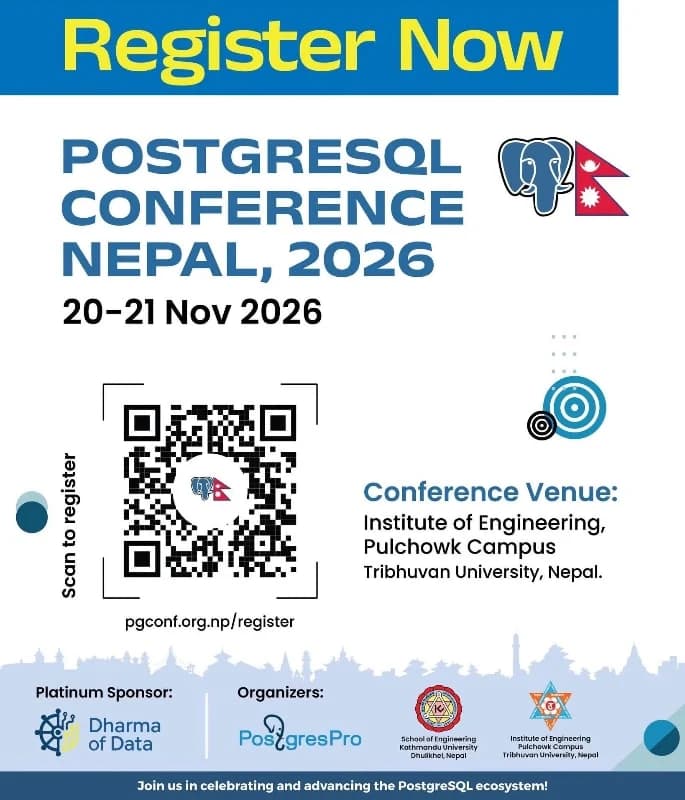 PostgreSQL Conference Nepal 2026 poster