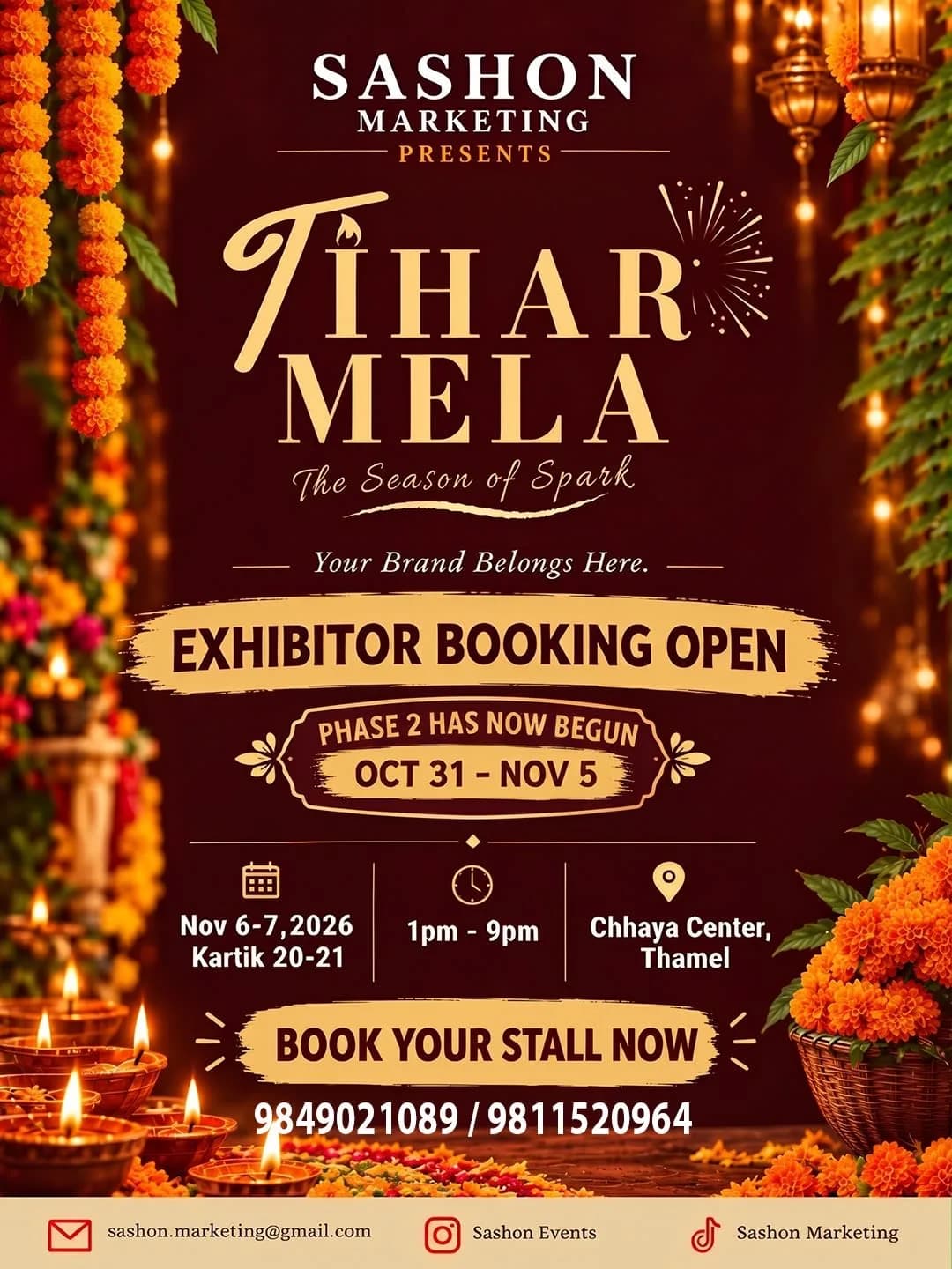 Tihar Mela 2026: The Season of Spark at Chhaya Centre, Thamel poster
