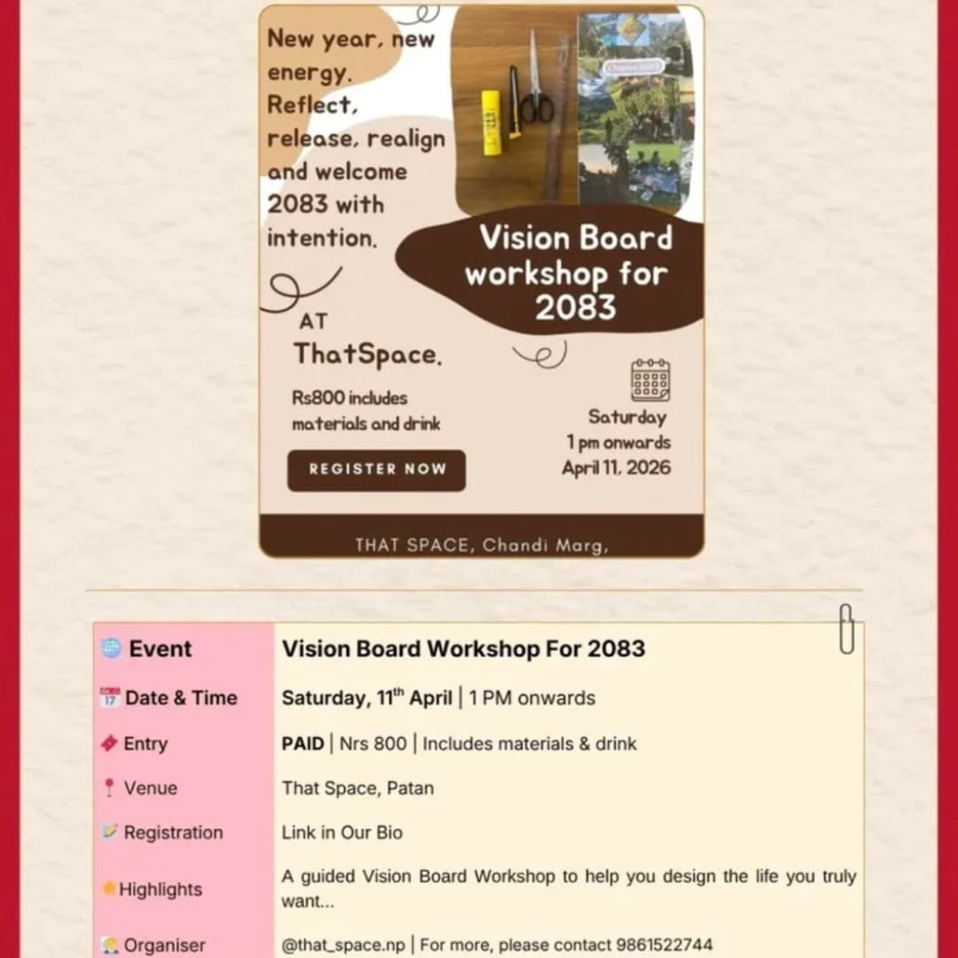 Vision Board Workshop For 2083