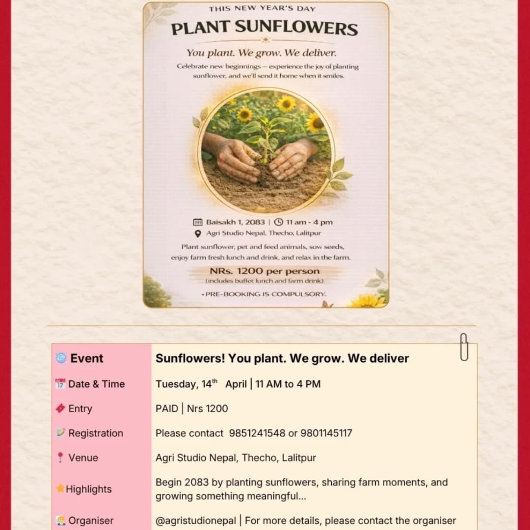 Sunflowers! You plant. We grow. We deliver.