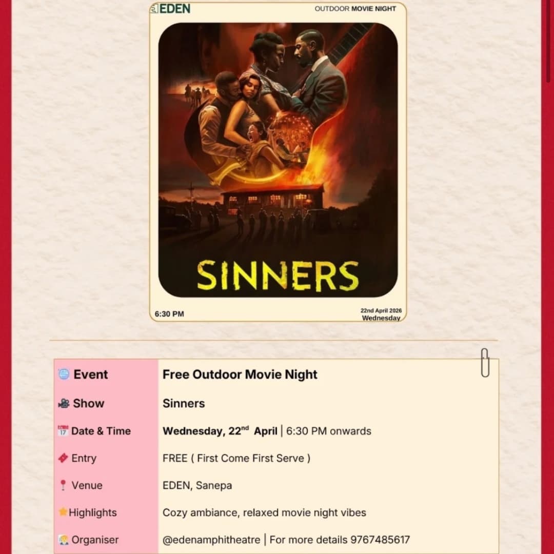Free Outdoor Movie Night | Sinners