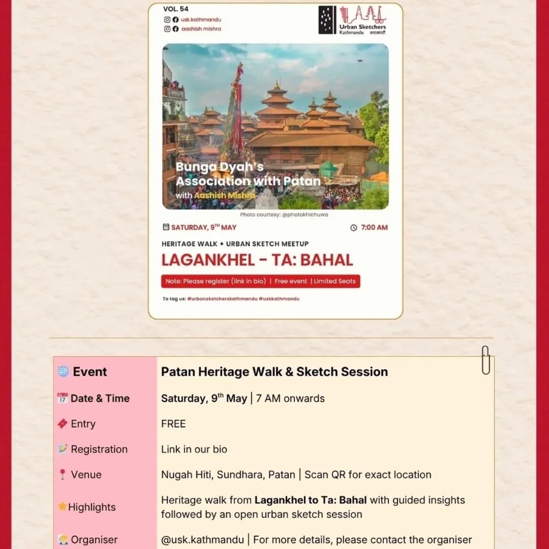 Patan Heritage Walk & Sketch Session