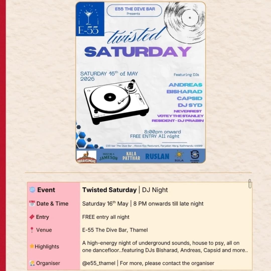 Twisted Saturday | DJ Night
