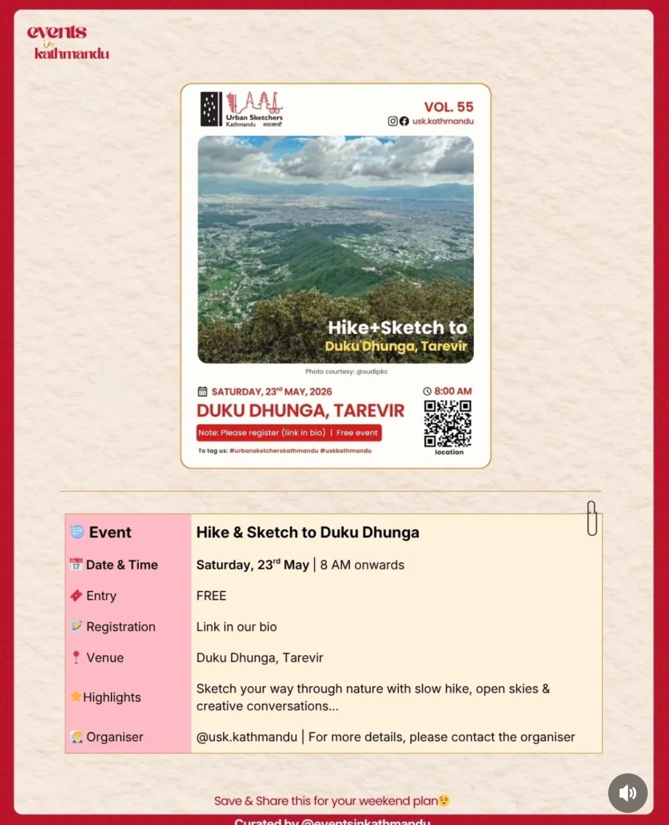 Hike & Sketch to Duku Dhunga
