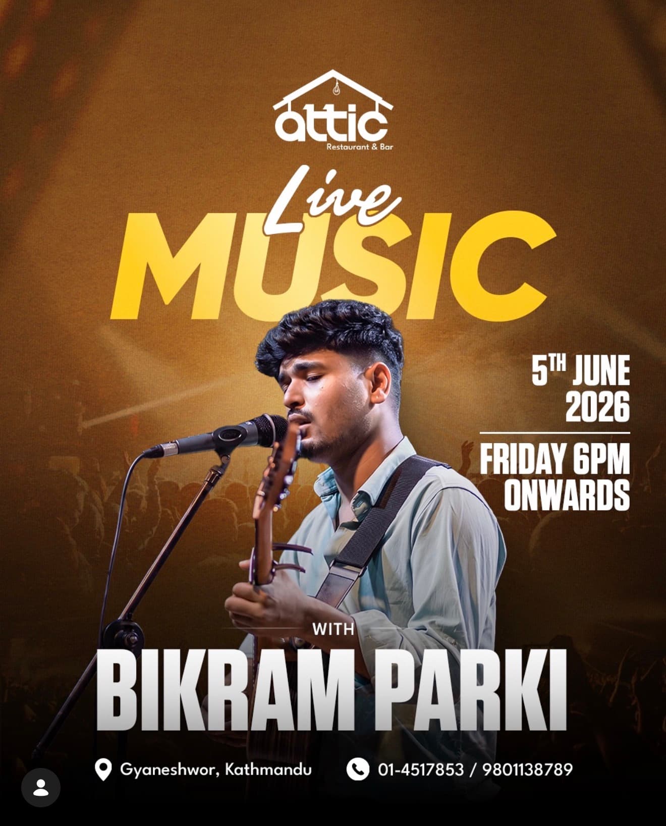 Live Music with Bikram Parki