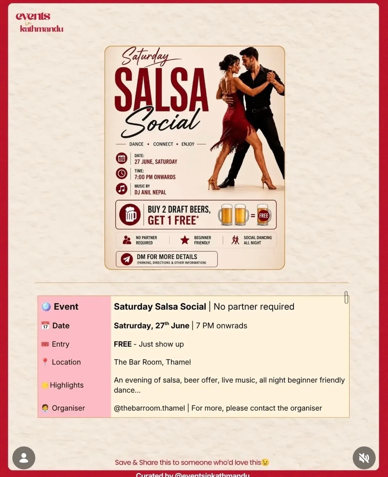 Saturday Salsa Social