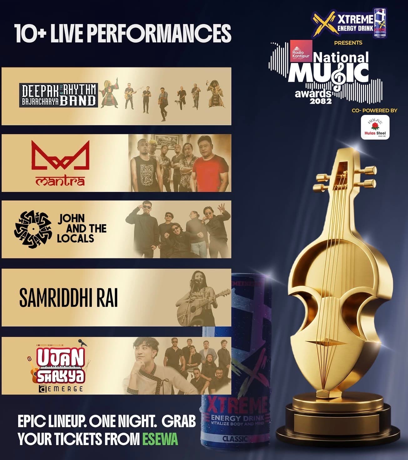 National Music Awards 2082. John Rai, Samriddhi Rai, 8 others