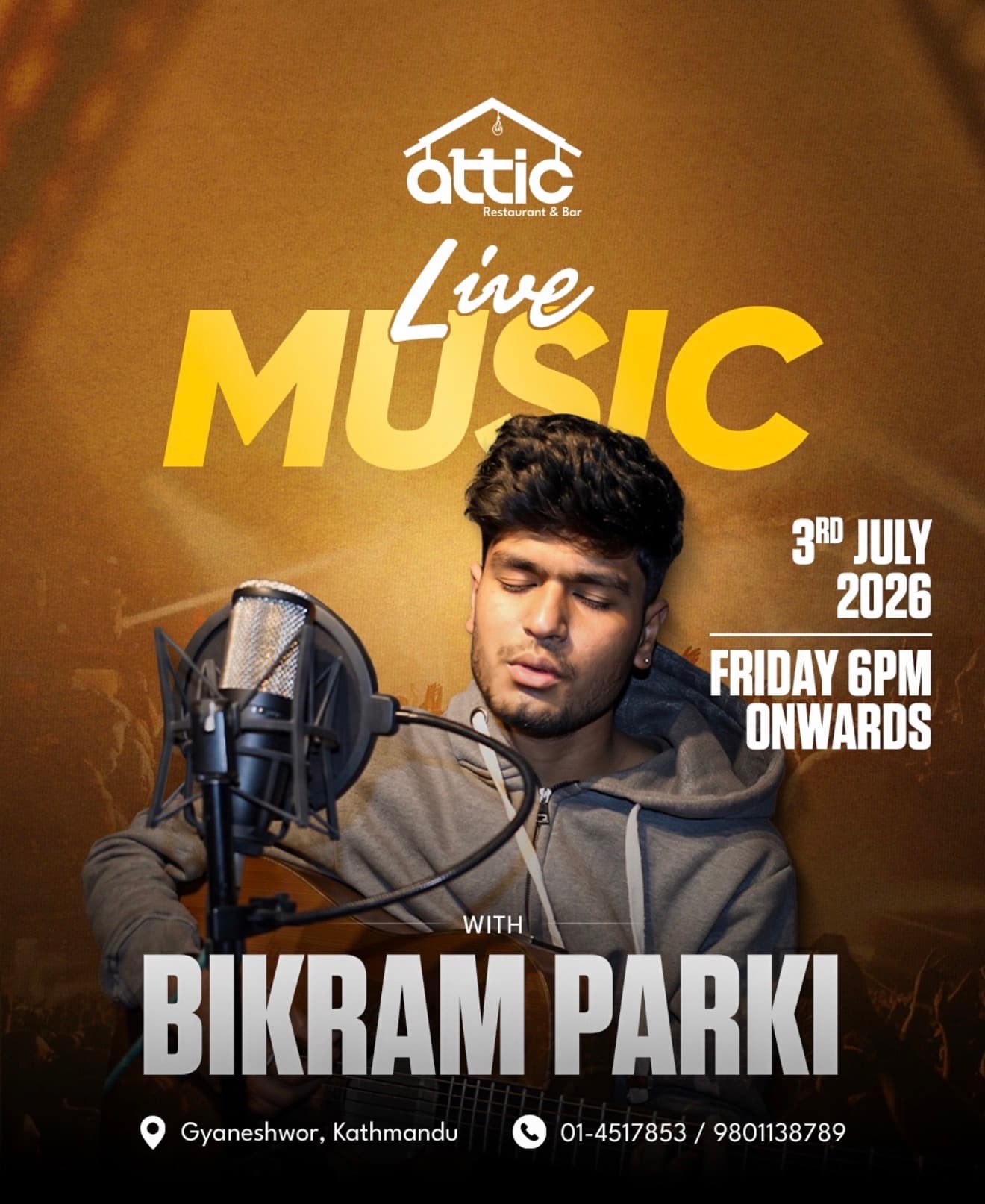 Live Music with Bikram Parki