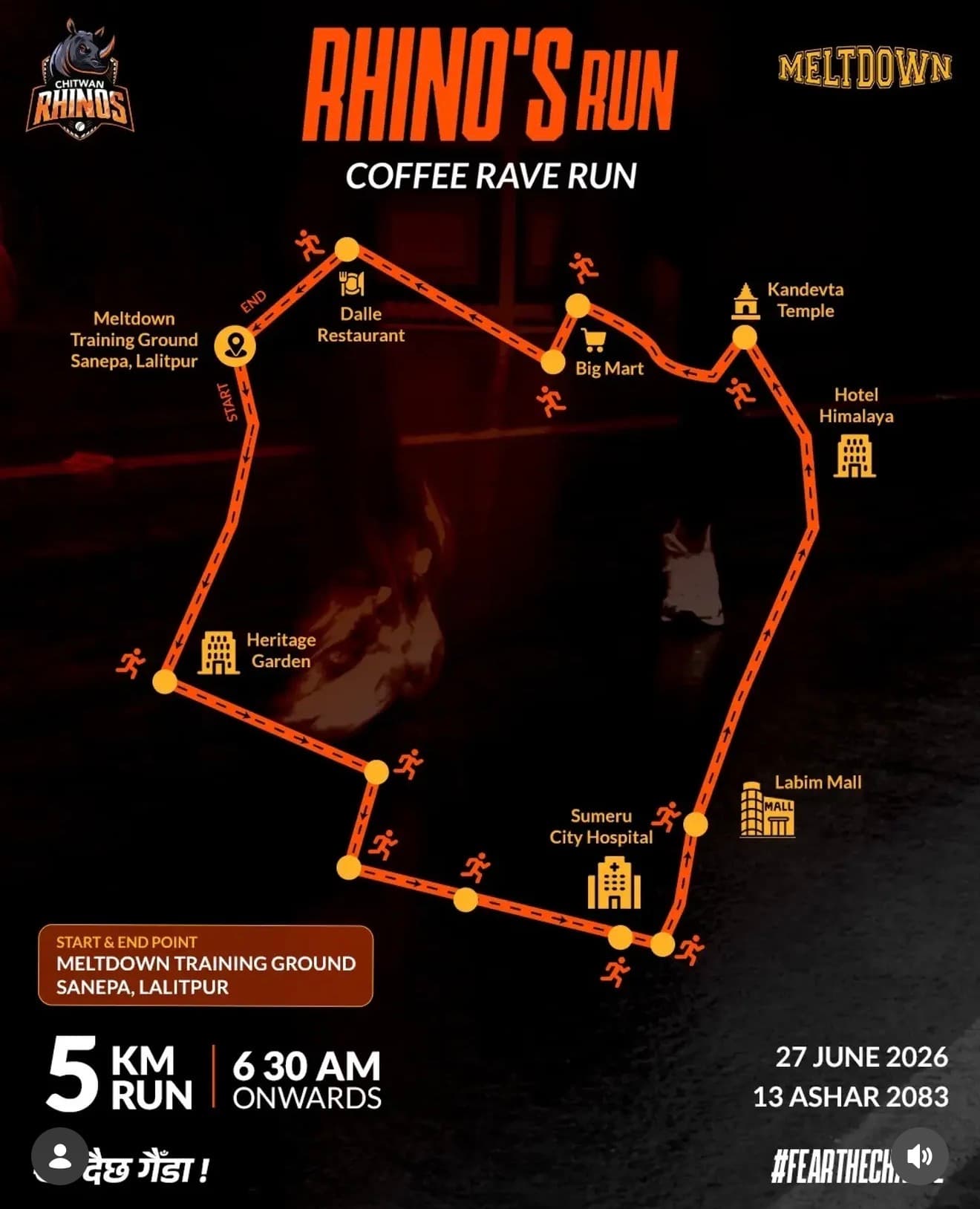 Rhino's Run Coffee Rave Run