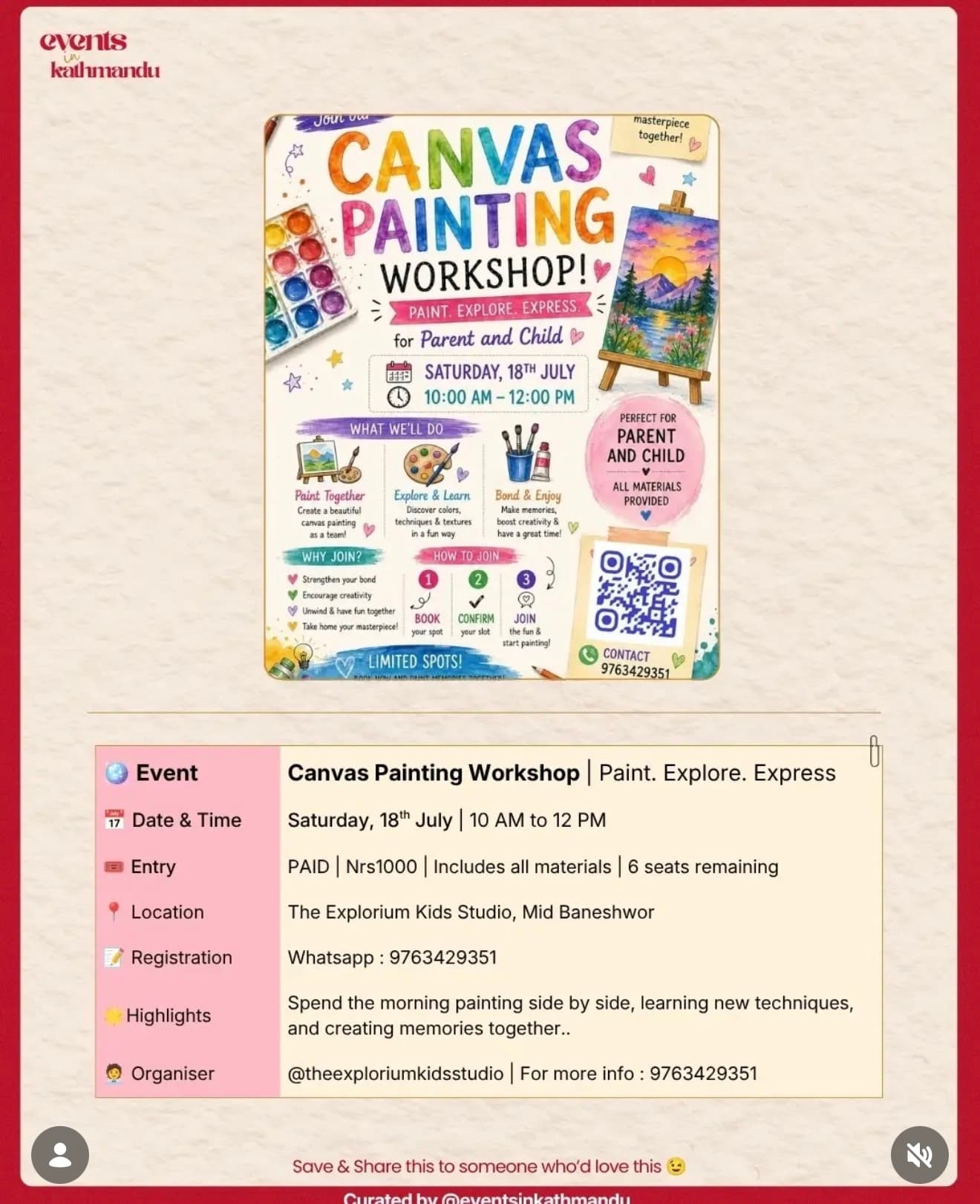 Canvas Painting Workshop | Paint. Explore. Express