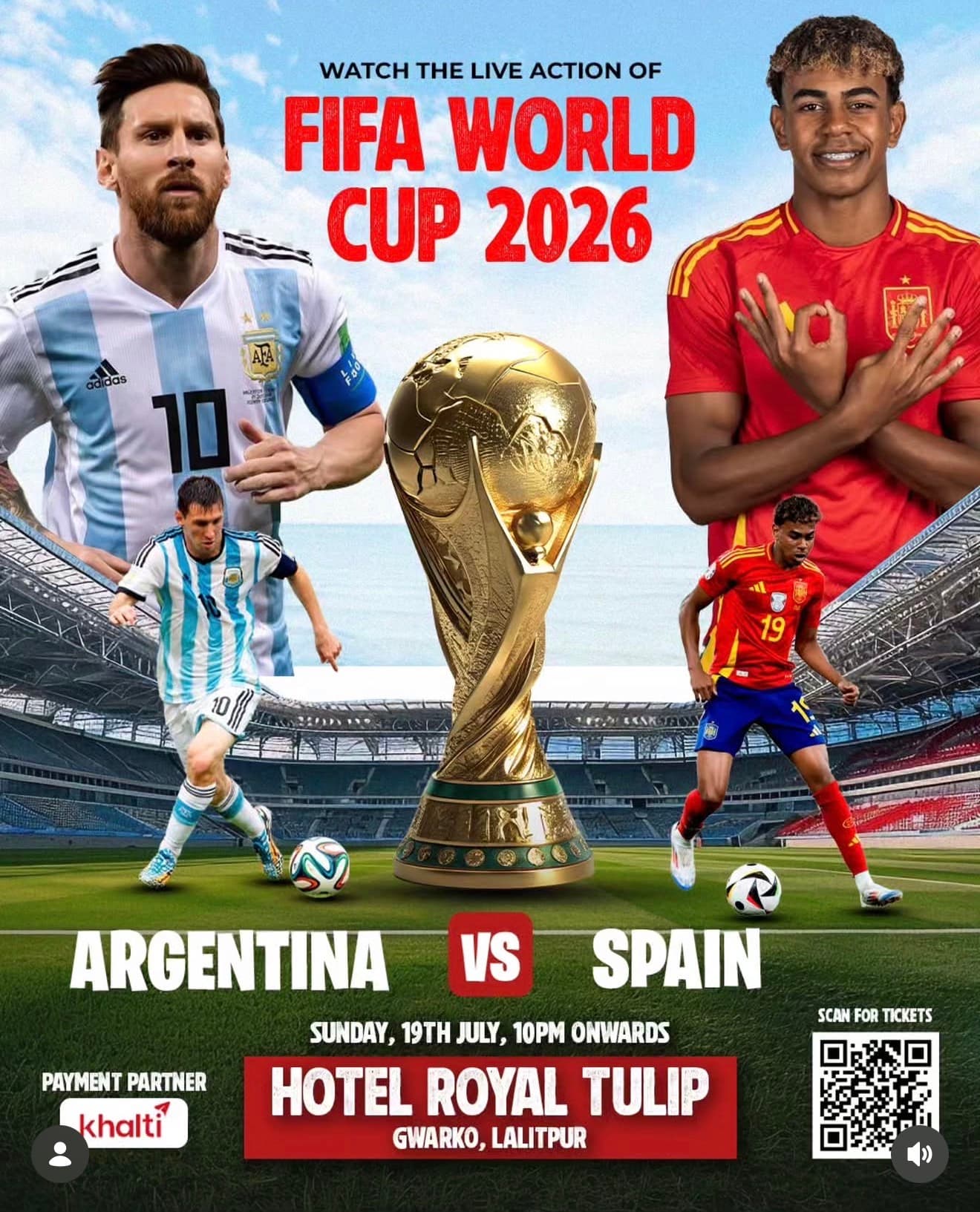FIFA World Cup 2026 - Argentina vs Spain