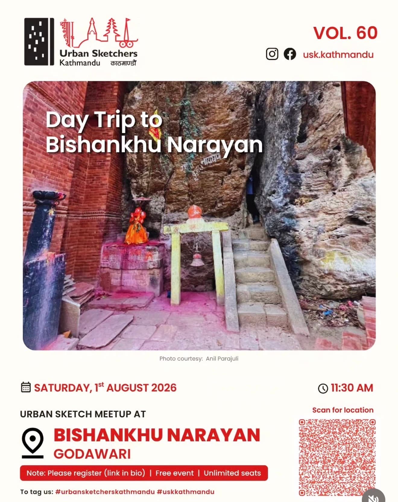 Day Trip to Bishankhu Narayan - Urban Sketch Meetup Vol. 60