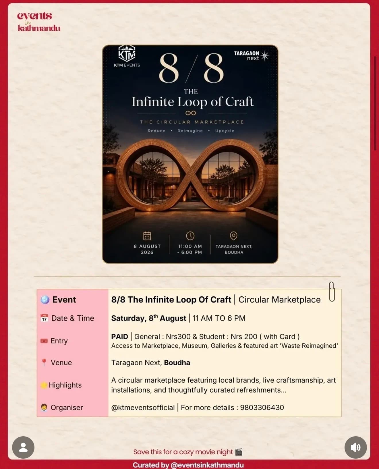8/8 The Infinite Loop of Craft