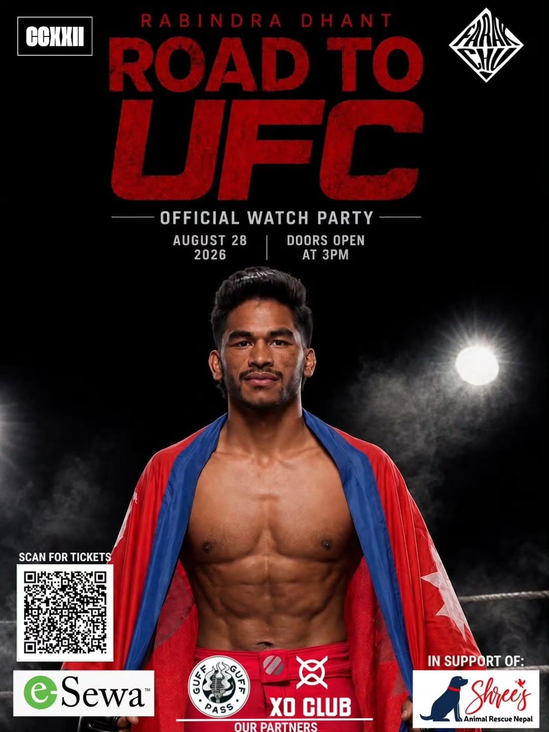Rabindra Dhant Road to UFC - Official Watch Party