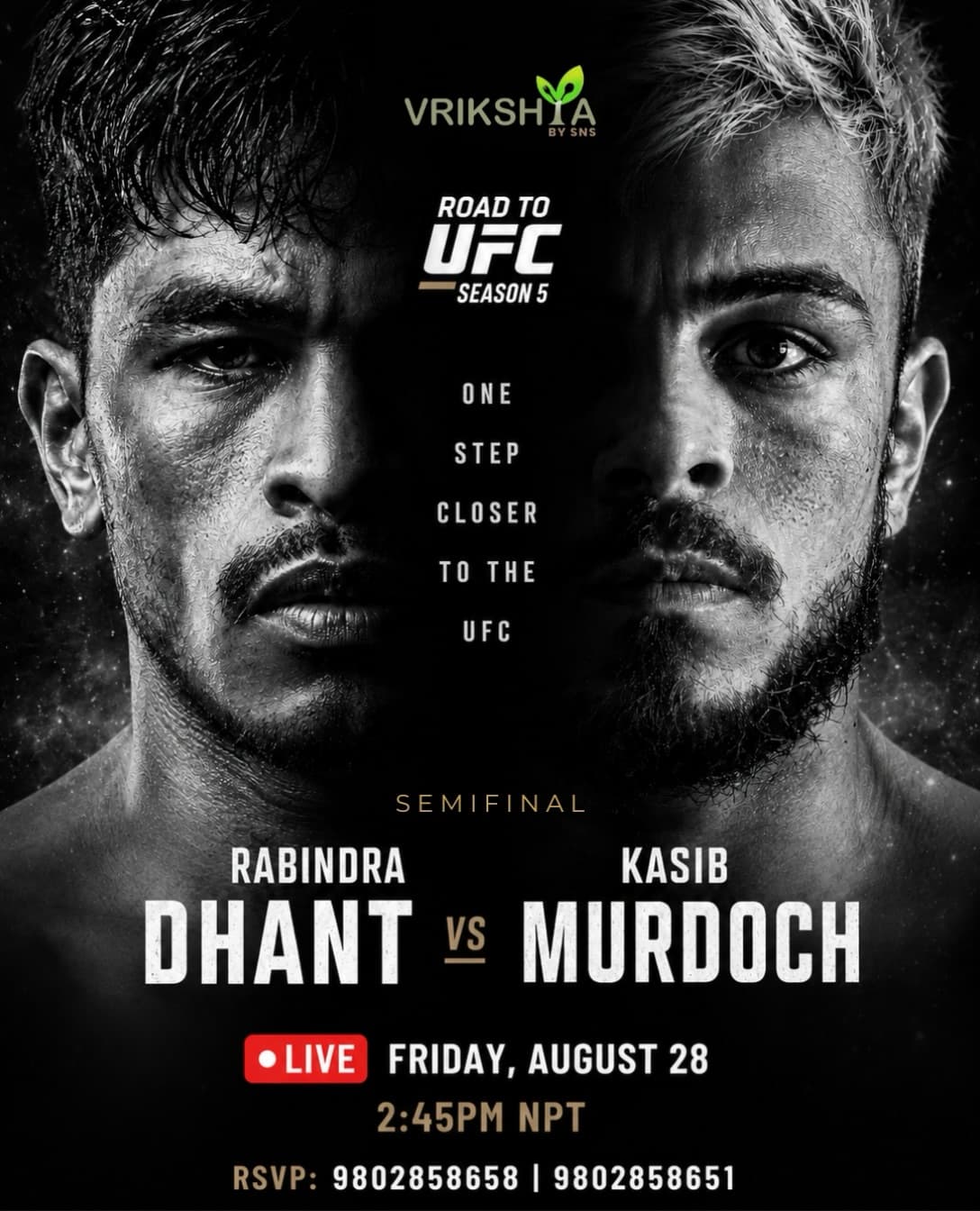 Road to UFC — Season 5 Semifinal: Rabindra Dhant vs Kasib Murdoch
