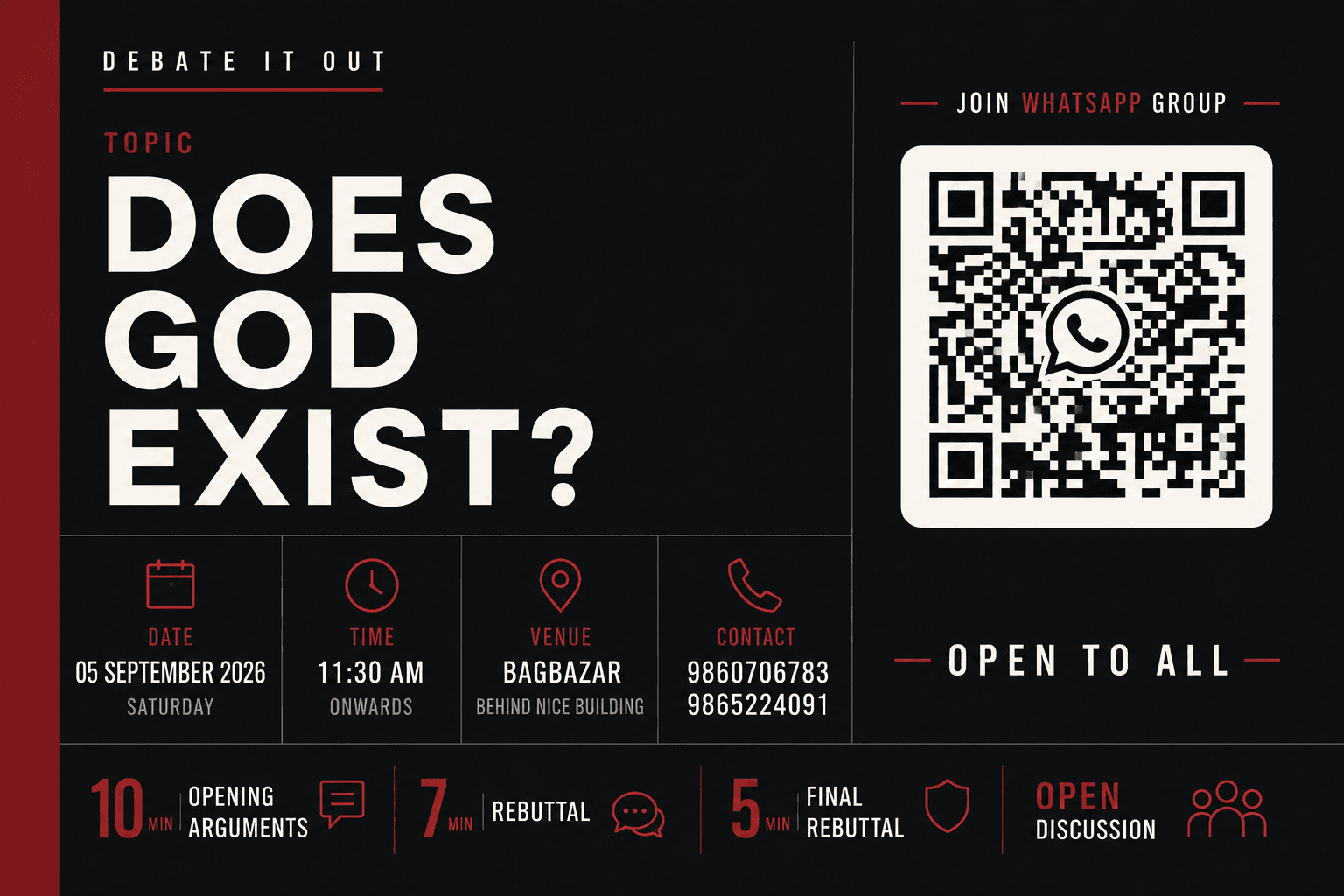 Debate It Out: Does God Exist?