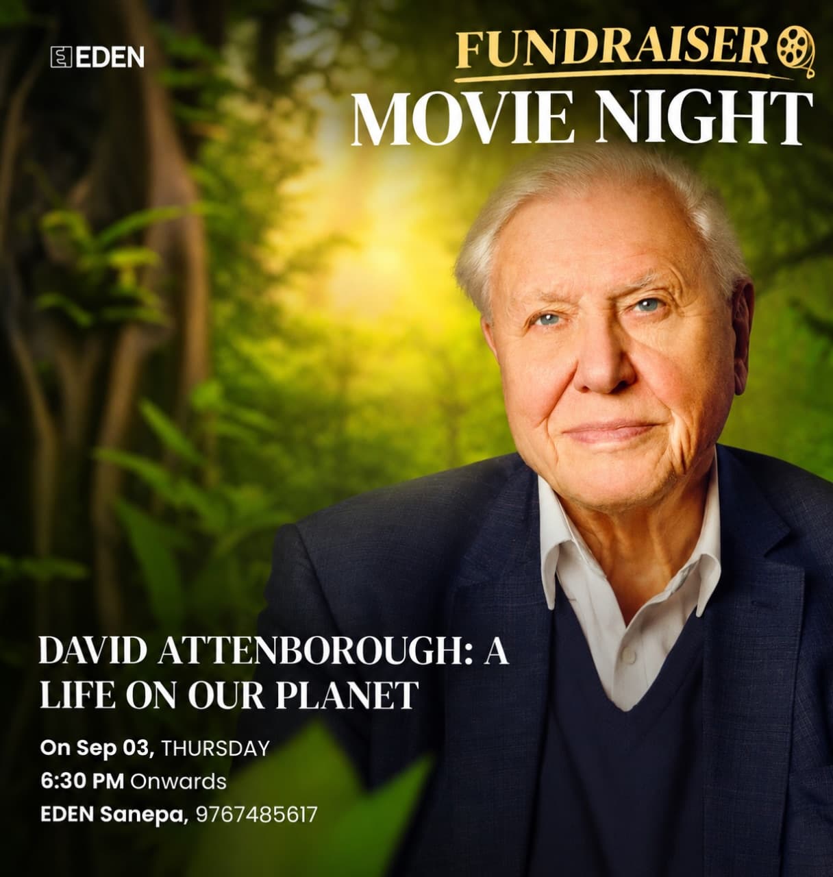 Fundraiser Movie Night - David Attenborough: A Life on Our Planet